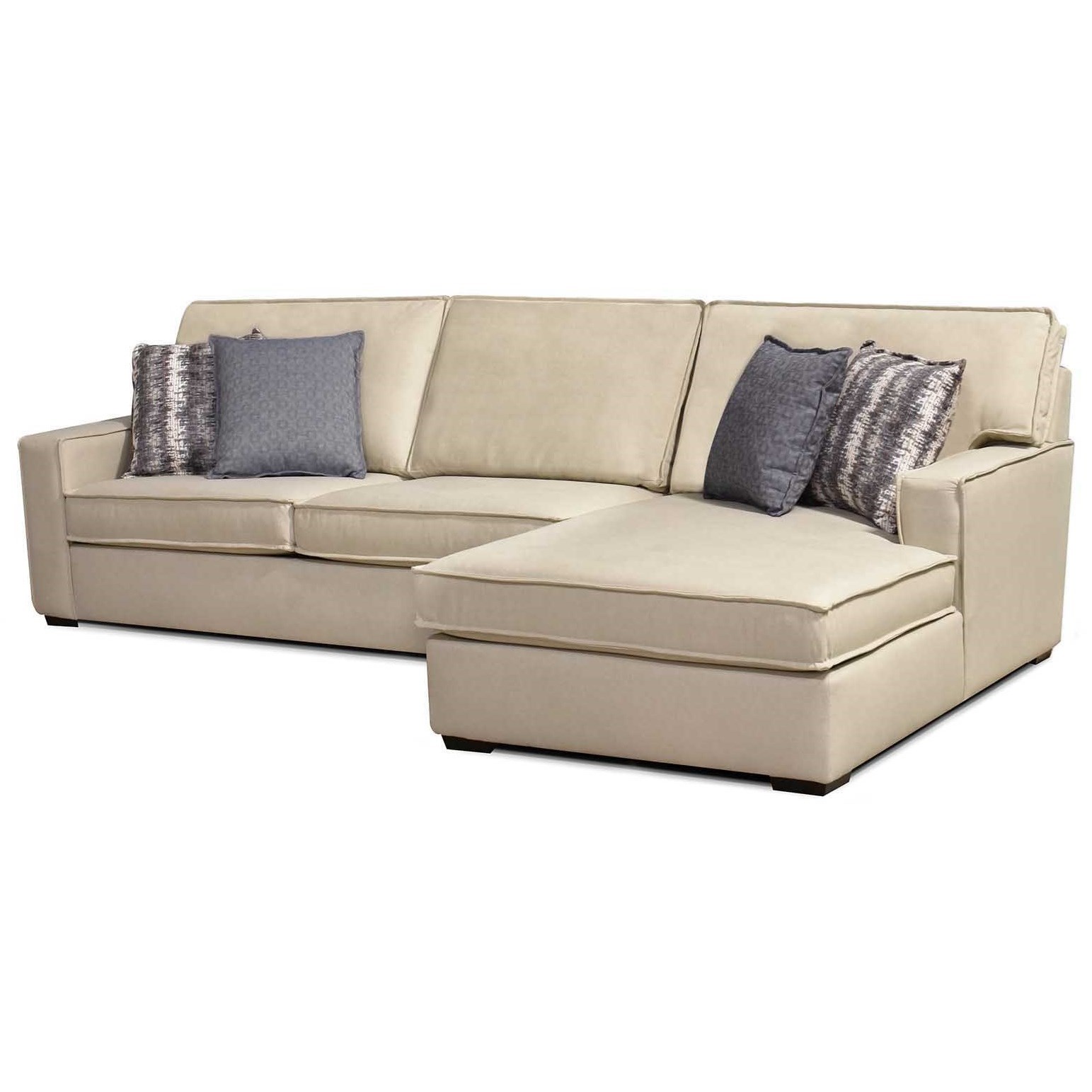 England Lyndon Contemporary Sectional with Chaise Sheely's Furniture
